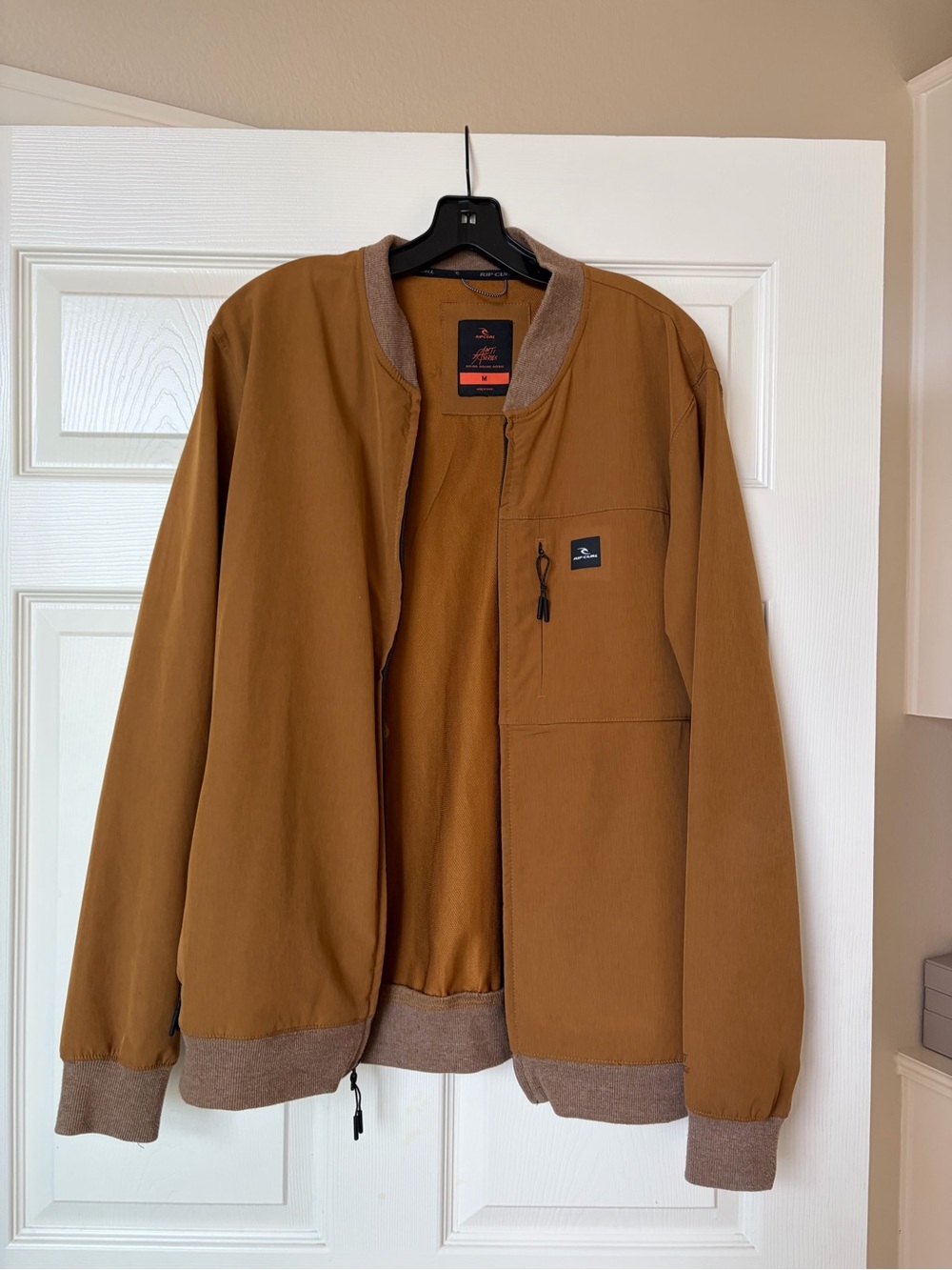 Rip Curl Men's Tan/Brown Bomber Jacket